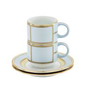 Ginori Diva Celeste Coffee Set For Two